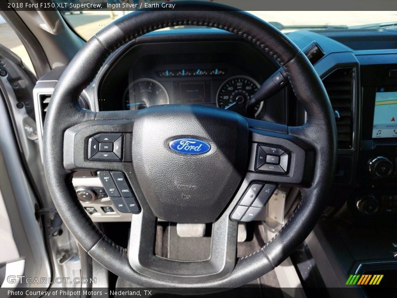 Ingot Silver / Earth Gray 2018 Ford F150 XLT SuperCrew