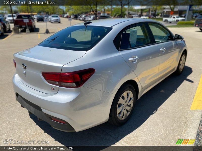 Silky Silver / Black 2020 Kia Rio S