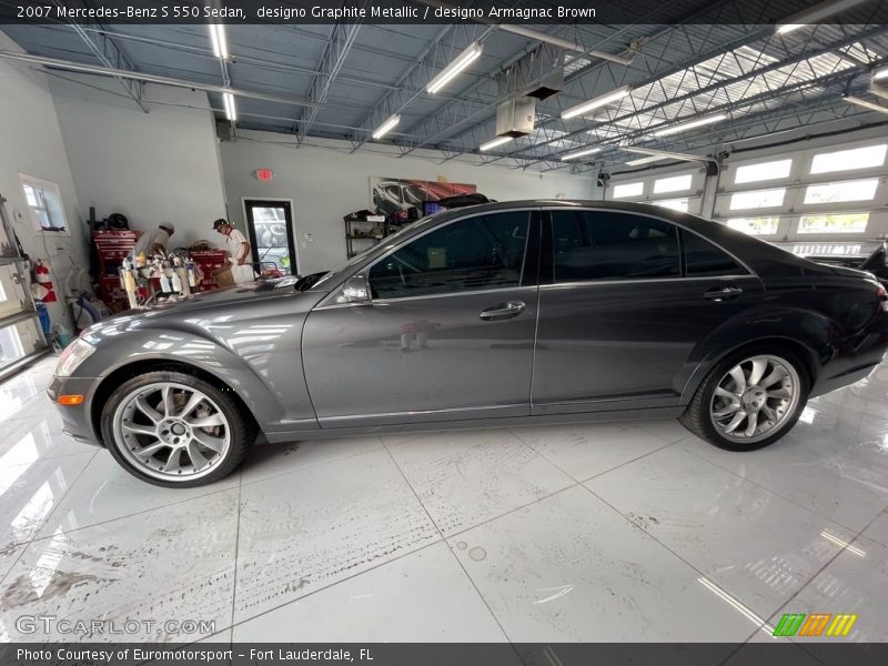designo Graphite Metallic / designo Armagnac Brown 2007 Mercedes-Benz S 550 Sedan