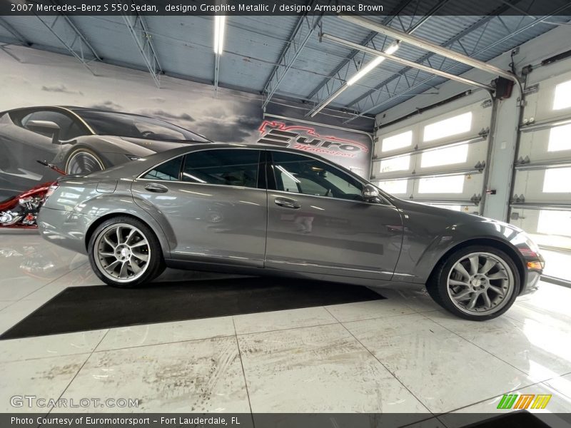 designo Graphite Metallic / designo Armagnac Brown 2007 Mercedes-Benz S 550 Sedan