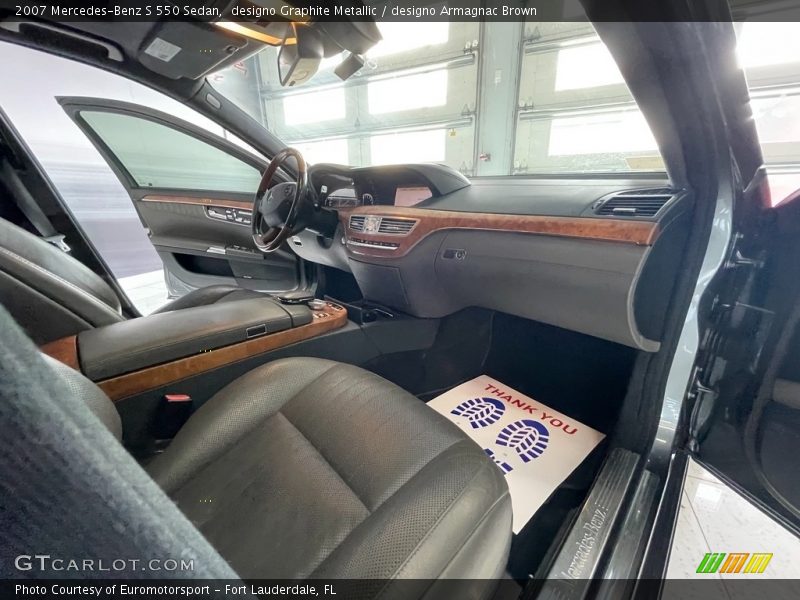 designo Graphite Metallic / designo Armagnac Brown 2007 Mercedes-Benz S 550 Sedan