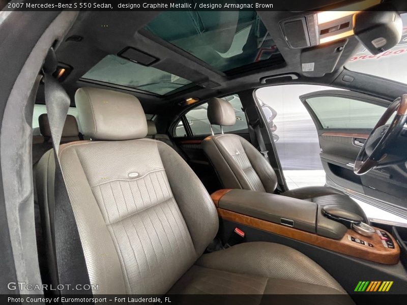 designo Graphite Metallic / designo Armagnac Brown 2007 Mercedes-Benz S 550 Sedan