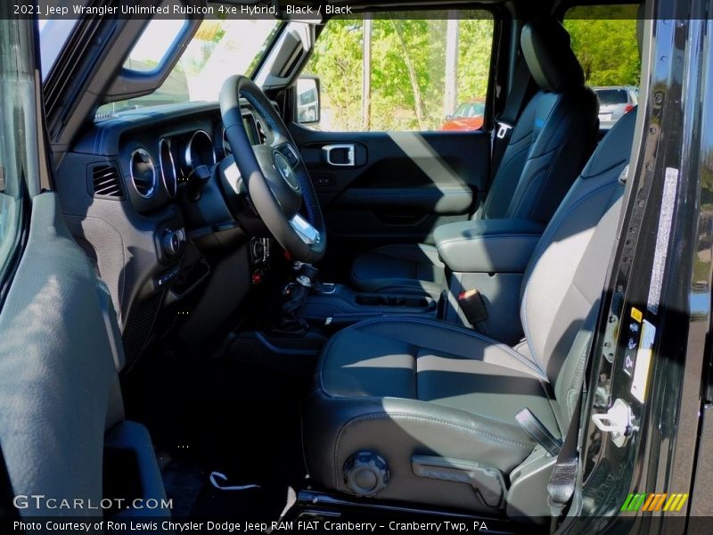 Black / Black 2021 Jeep Wrangler Unlimited Rubicon 4xe Hybrid