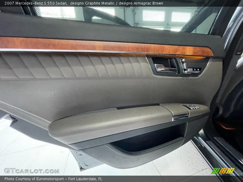designo Graphite Metallic / designo Armagnac Brown 2007 Mercedes-Benz S 550 Sedan