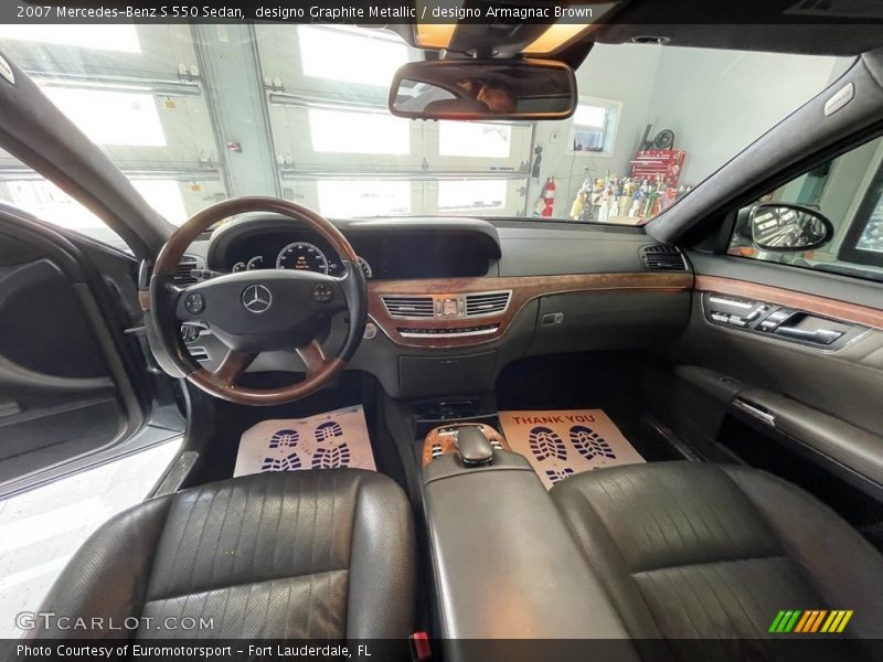 designo Graphite Metallic / designo Armagnac Brown 2007 Mercedes-Benz S 550 Sedan