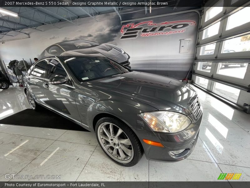 designo Graphite Metallic / designo Armagnac Brown 2007 Mercedes-Benz S 550 Sedan
