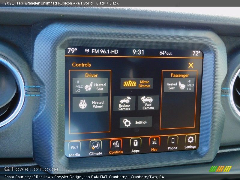 Black / Black 2021 Jeep Wrangler Unlimited Rubicon 4xe Hybrid