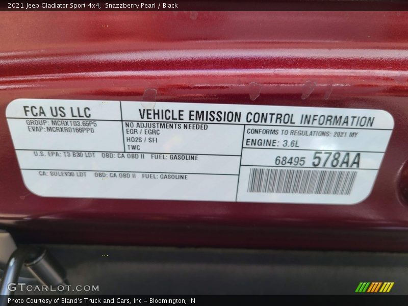 Snazzberry Pearl / Black 2021 Jeep Gladiator Sport 4x4