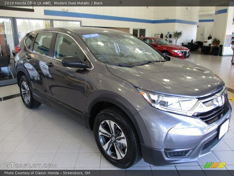 Modern Steel Metallic / Black 2019 Honda CR-V LX AWD