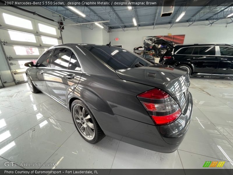 designo Graphite Metallic / designo Armagnac Brown 2007 Mercedes-Benz S 550 Sedan