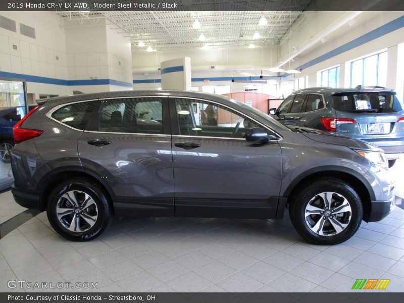 Modern Steel Metallic / Black 2019 Honda CR-V LX AWD