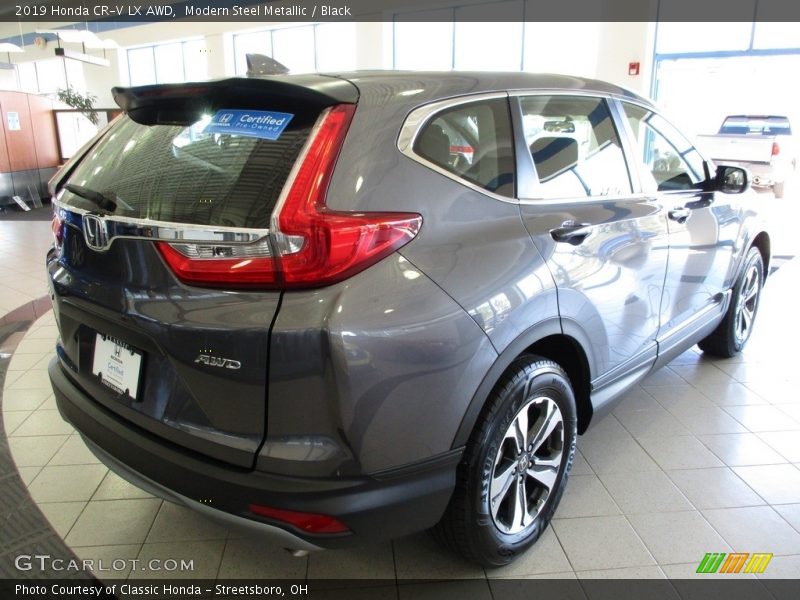 Modern Steel Metallic / Black 2019 Honda CR-V LX AWD
