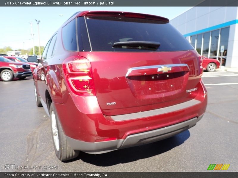 Siren Red Tintcoat / Jet Black 2016 Chevrolet Equinox LT AWD