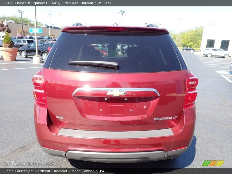 Siren Red Tintcoat / Jet Black 2016 Chevrolet Equinox LT AWD