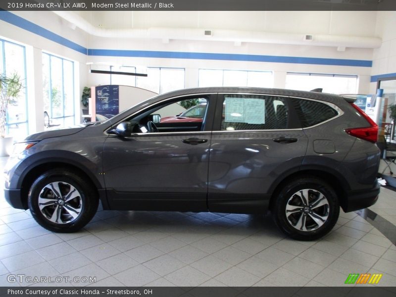 Modern Steel Metallic / Black 2019 Honda CR-V LX AWD