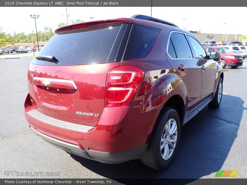 Siren Red Tintcoat / Jet Black 2016 Chevrolet Equinox LT AWD