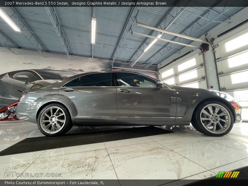 designo Graphite Metallic / designo Armagnac Brown 2007 Mercedes-Benz S 550 Sedan