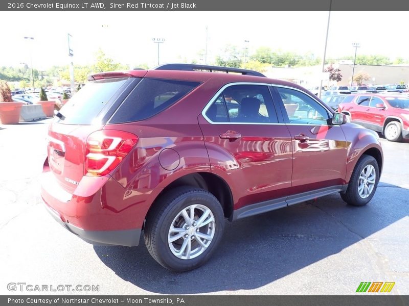 Siren Red Tintcoat / Jet Black 2016 Chevrolet Equinox LT AWD