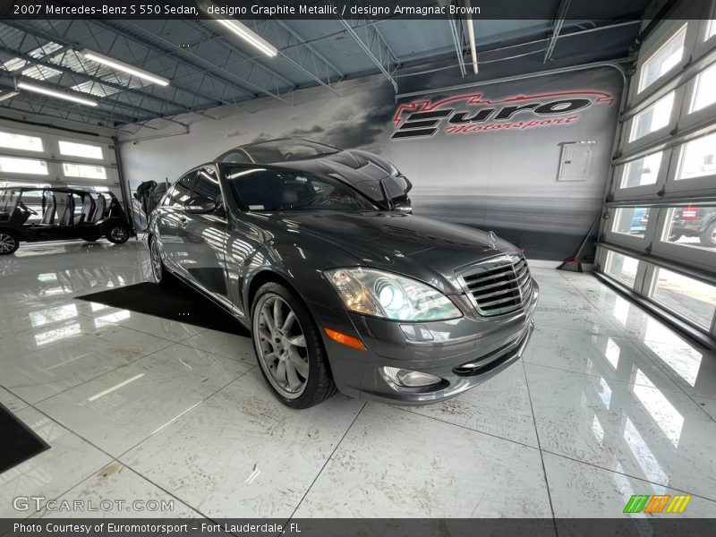 designo Graphite Metallic / designo Armagnac Brown 2007 Mercedes-Benz S 550 Sedan
