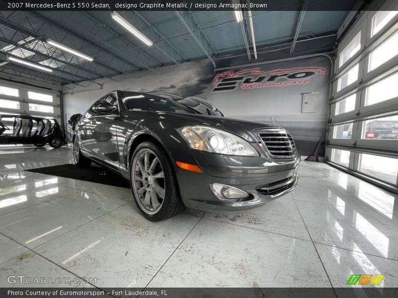 designo Graphite Metallic / designo Armagnac Brown 2007 Mercedes-Benz S 550 Sedan