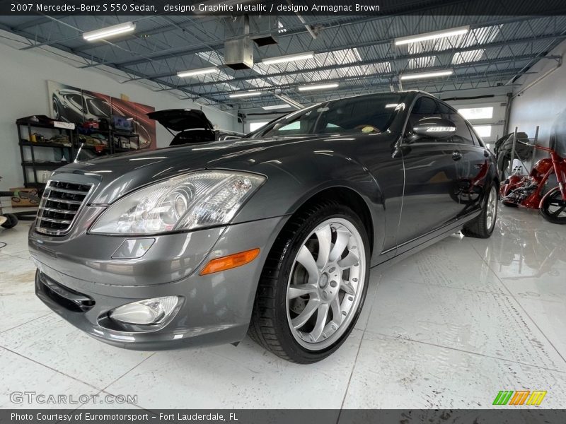 designo Graphite Metallic / designo Armagnac Brown 2007 Mercedes-Benz S 550 Sedan