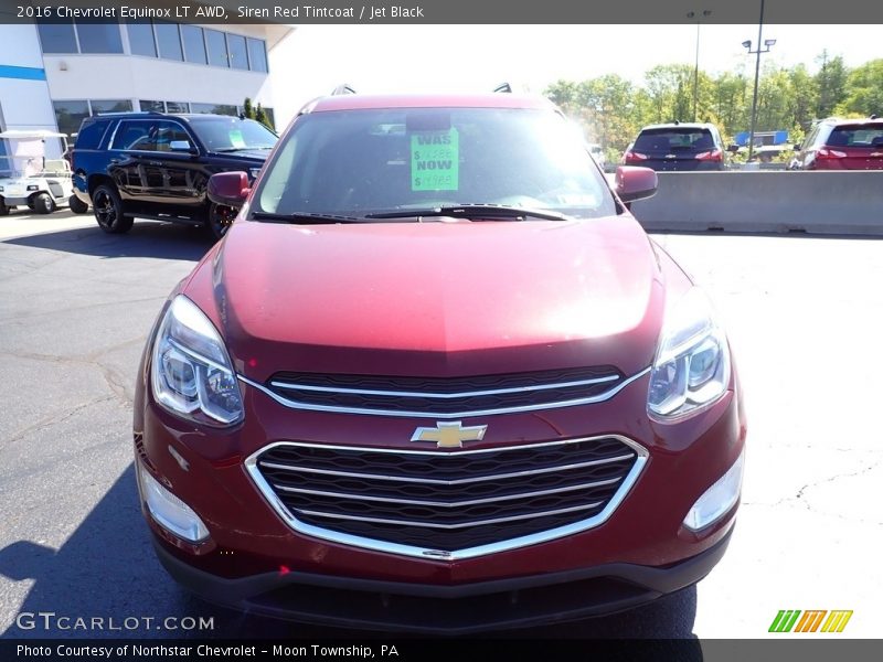 Siren Red Tintcoat / Jet Black 2016 Chevrolet Equinox LT AWD