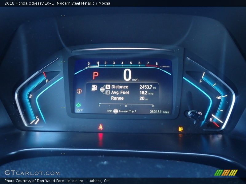 Modern Steel Metallic / Mocha 2018 Honda Odyssey EX-L