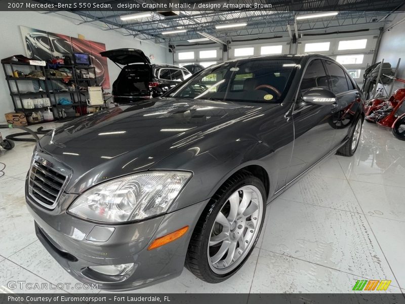designo Graphite Metallic / designo Armagnac Brown 2007 Mercedes-Benz S 550 Sedan