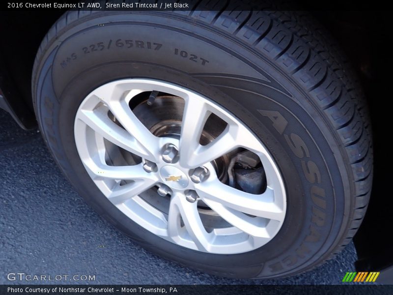 Siren Red Tintcoat / Jet Black 2016 Chevrolet Equinox LT AWD