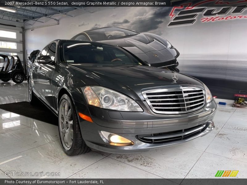 designo Graphite Metallic / designo Armagnac Brown 2007 Mercedes-Benz S 550 Sedan