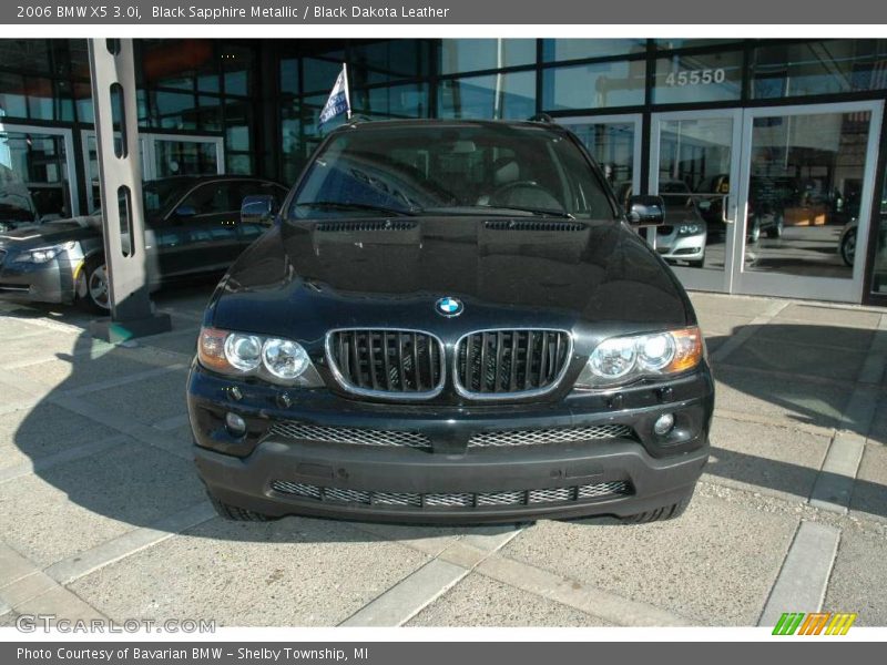 Black Sapphire Metallic / Black Dakota Leather 2006 BMW X5 3.0i