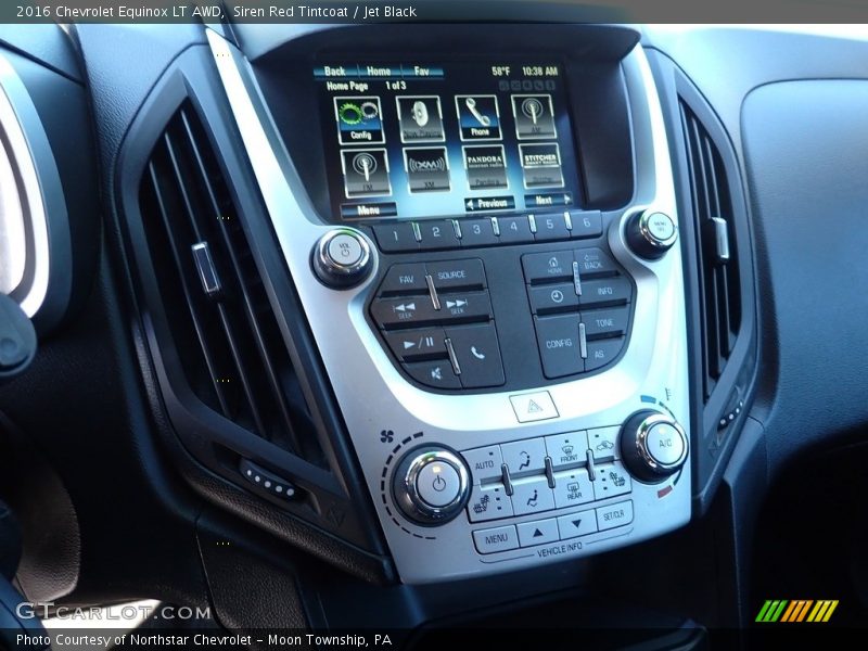 Siren Red Tintcoat / Jet Black 2016 Chevrolet Equinox LT AWD