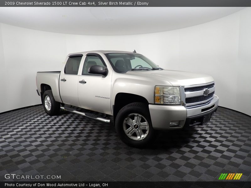 Silver Birch Metallic / Ebony 2009 Chevrolet Silverado 1500 LT Crew Cab 4x4