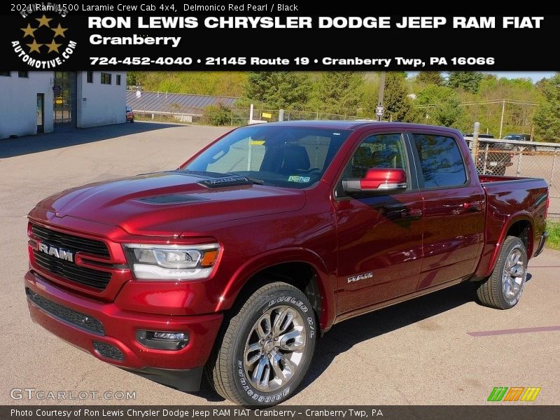 Delmonico Red Pearl / Black 2021 Ram 1500 Laramie Crew Cab 4x4