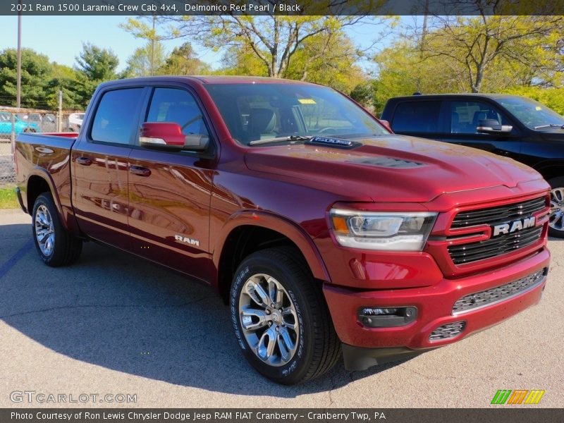 Delmonico Red Pearl / Black 2021 Ram 1500 Laramie Crew Cab 4x4