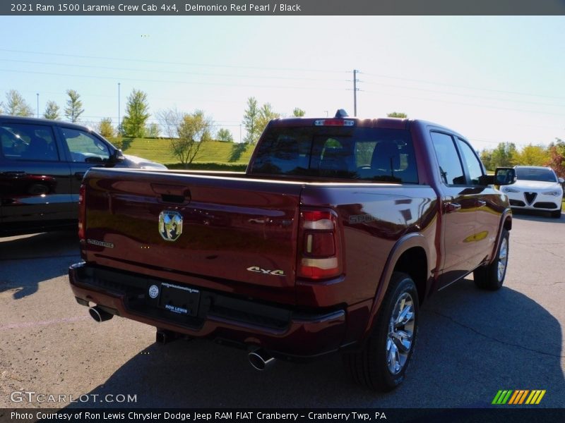 Delmonico Red Pearl / Black 2021 Ram 1500 Laramie Crew Cab 4x4