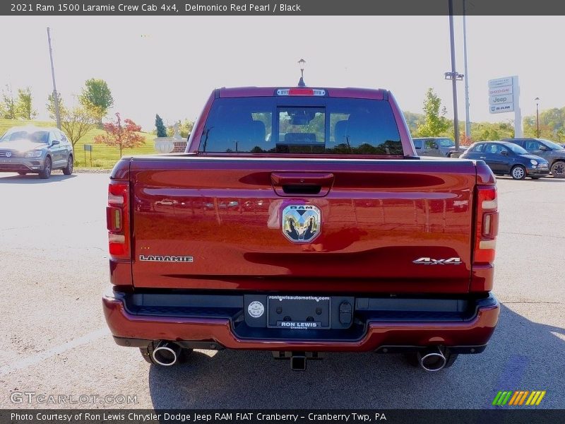 Delmonico Red Pearl / Black 2021 Ram 1500 Laramie Crew Cab 4x4