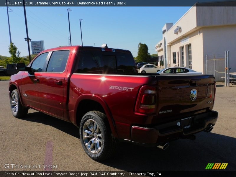 Delmonico Red Pearl / Black 2021 Ram 1500 Laramie Crew Cab 4x4