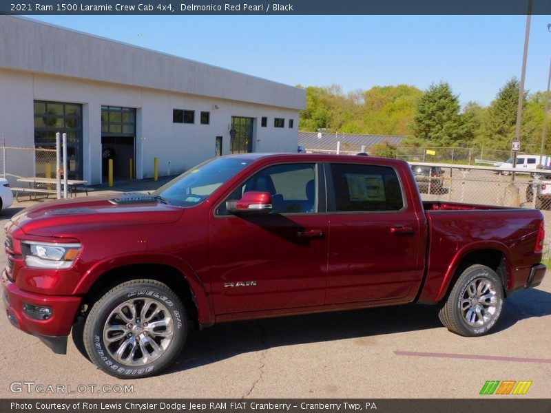 Delmonico Red Pearl / Black 2021 Ram 1500 Laramie Crew Cab 4x4