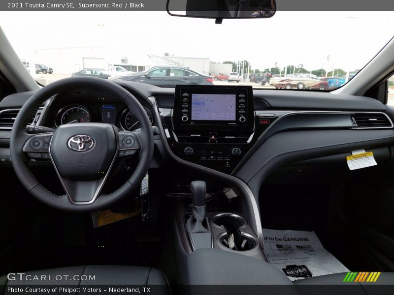 Dashboard of 2021 Camry SE