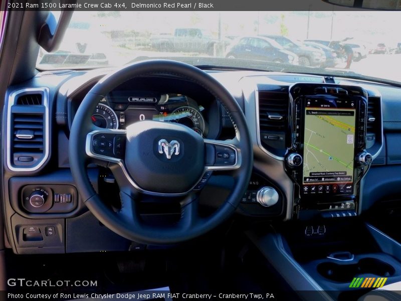 Delmonico Red Pearl / Black 2021 Ram 1500 Laramie Crew Cab 4x4