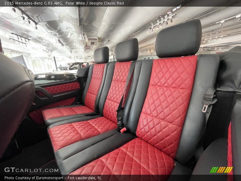 Rear Seat of 2015 G 63 AMG