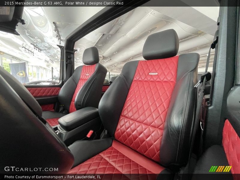 Front Seat of 2015 G 63 AMG