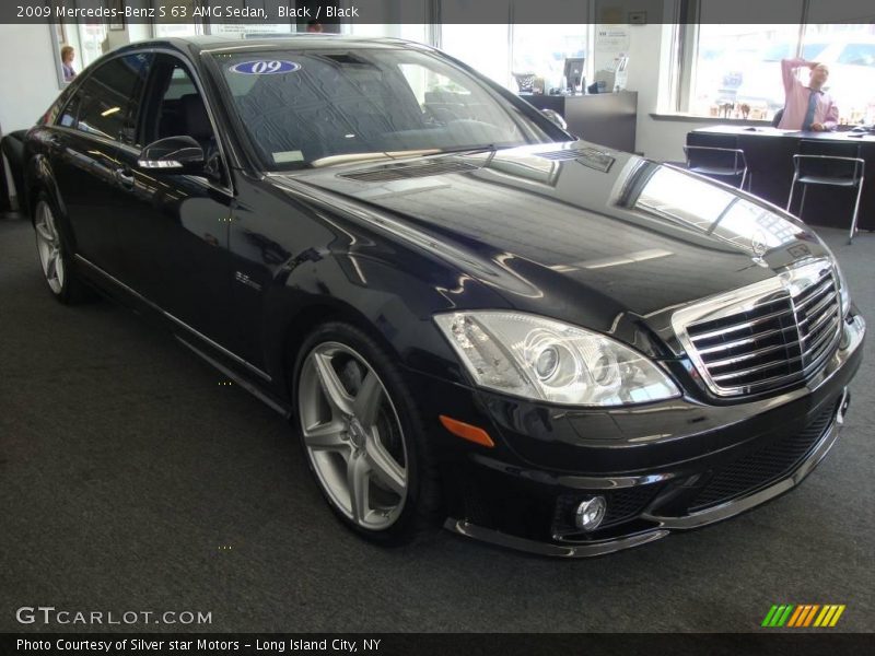 Black / Black 2009 Mercedes-Benz S 63 AMG Sedan