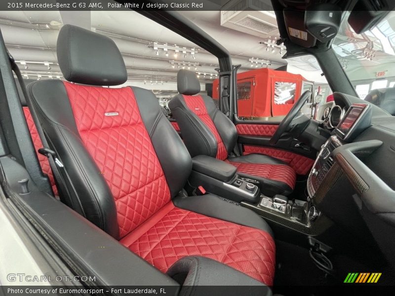 Front Seat of 2015 G 63 AMG