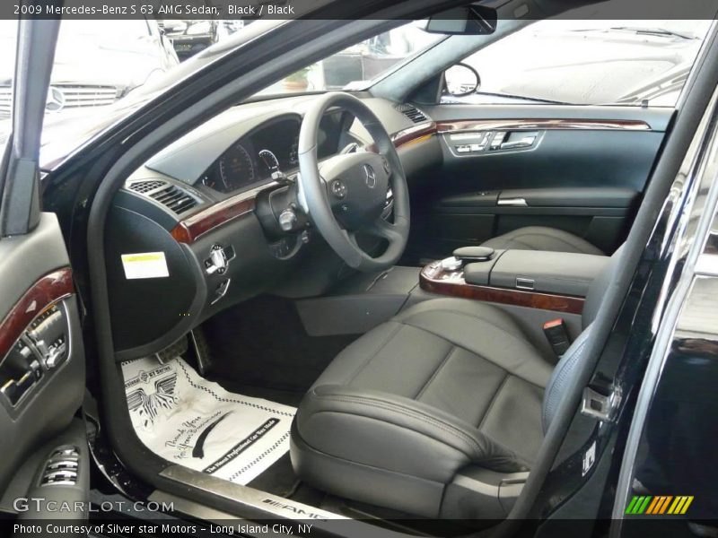 Black / Black 2009 Mercedes-Benz S 63 AMG Sedan