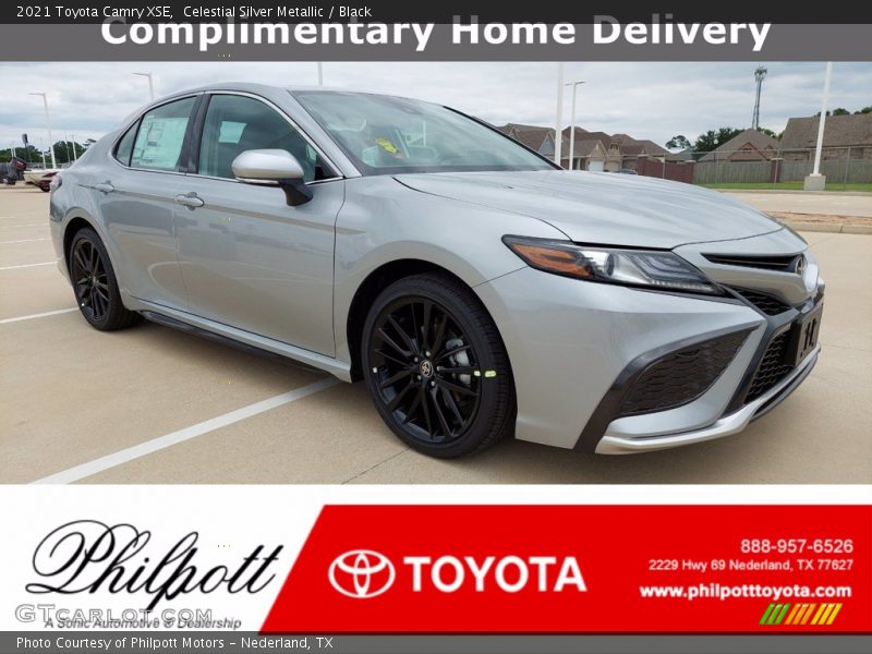 Celestial Silver Metallic / Black 2021 Toyota Camry XSE