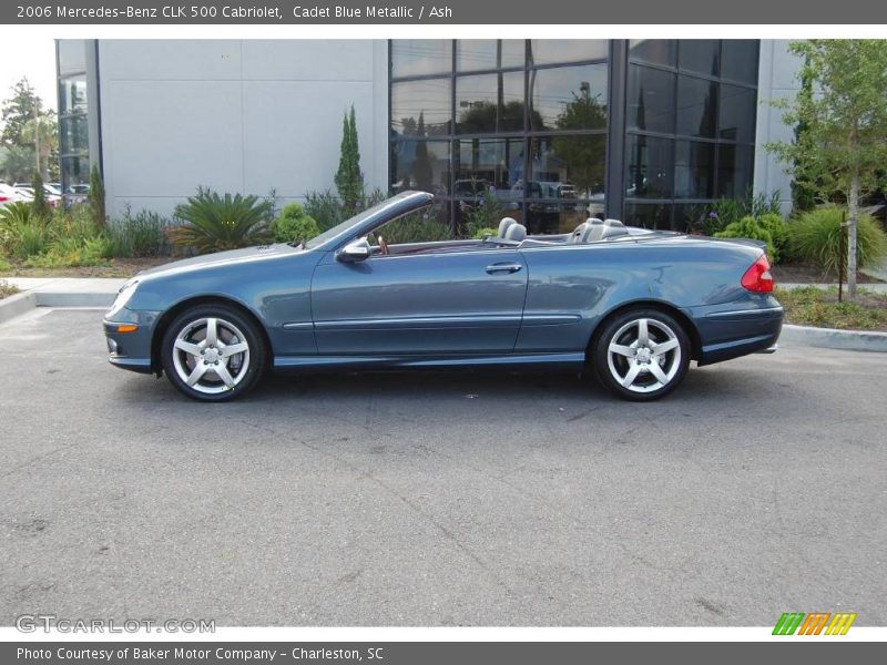 Cadet Blue Metallic / Ash 2006 Mercedes-Benz CLK 500 Cabriolet