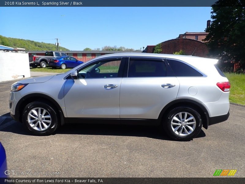 Sparkling Silver / Black 2018 Kia Sorento L
