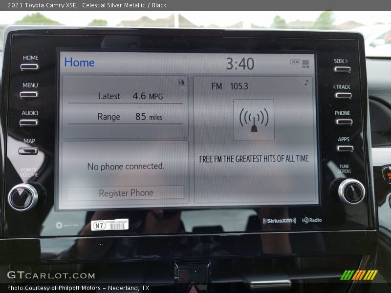 Celestial Silver Metallic / Black 2021 Toyota Camry XSE